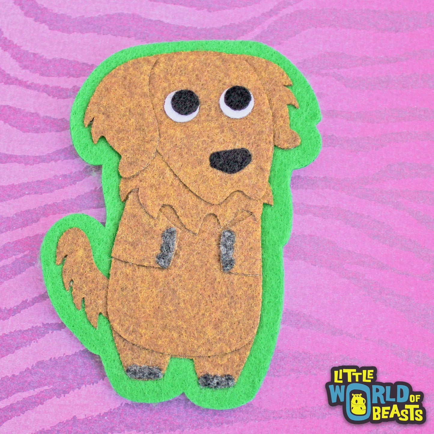 Felt Applique - Golden Retriever 