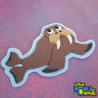 Chester the Walrus Iron On or Sew On Patch 