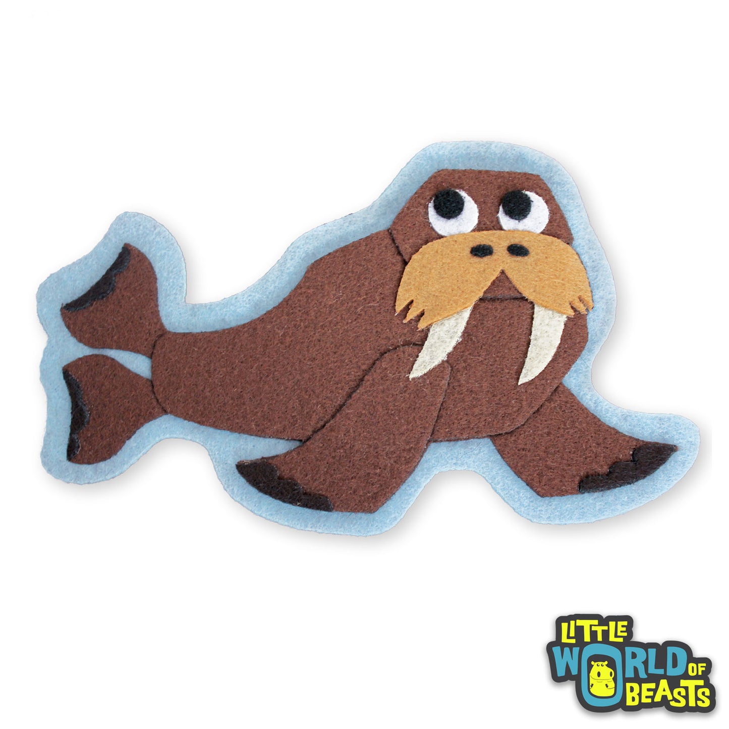 Chester the Walrus Patch - Little World of Beasts - Felt Animals