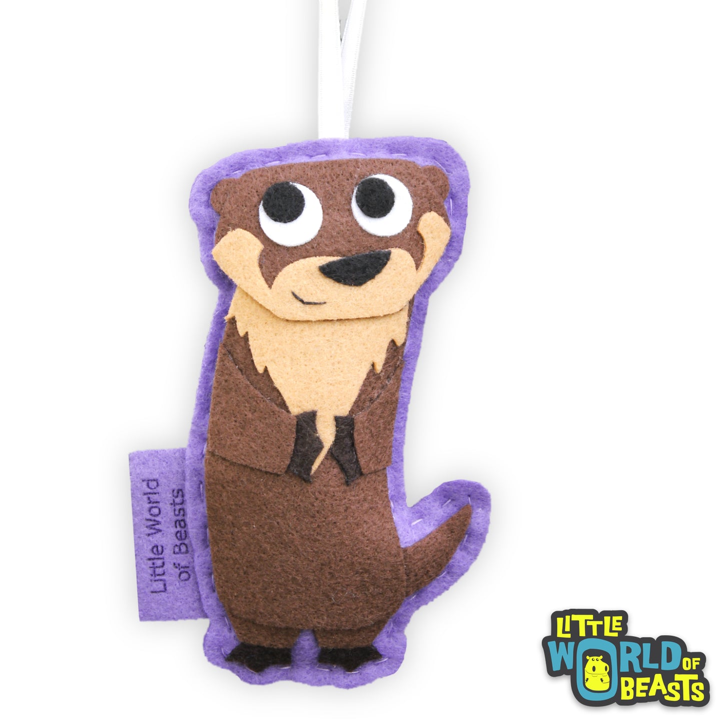 Felt River Otter Ornament