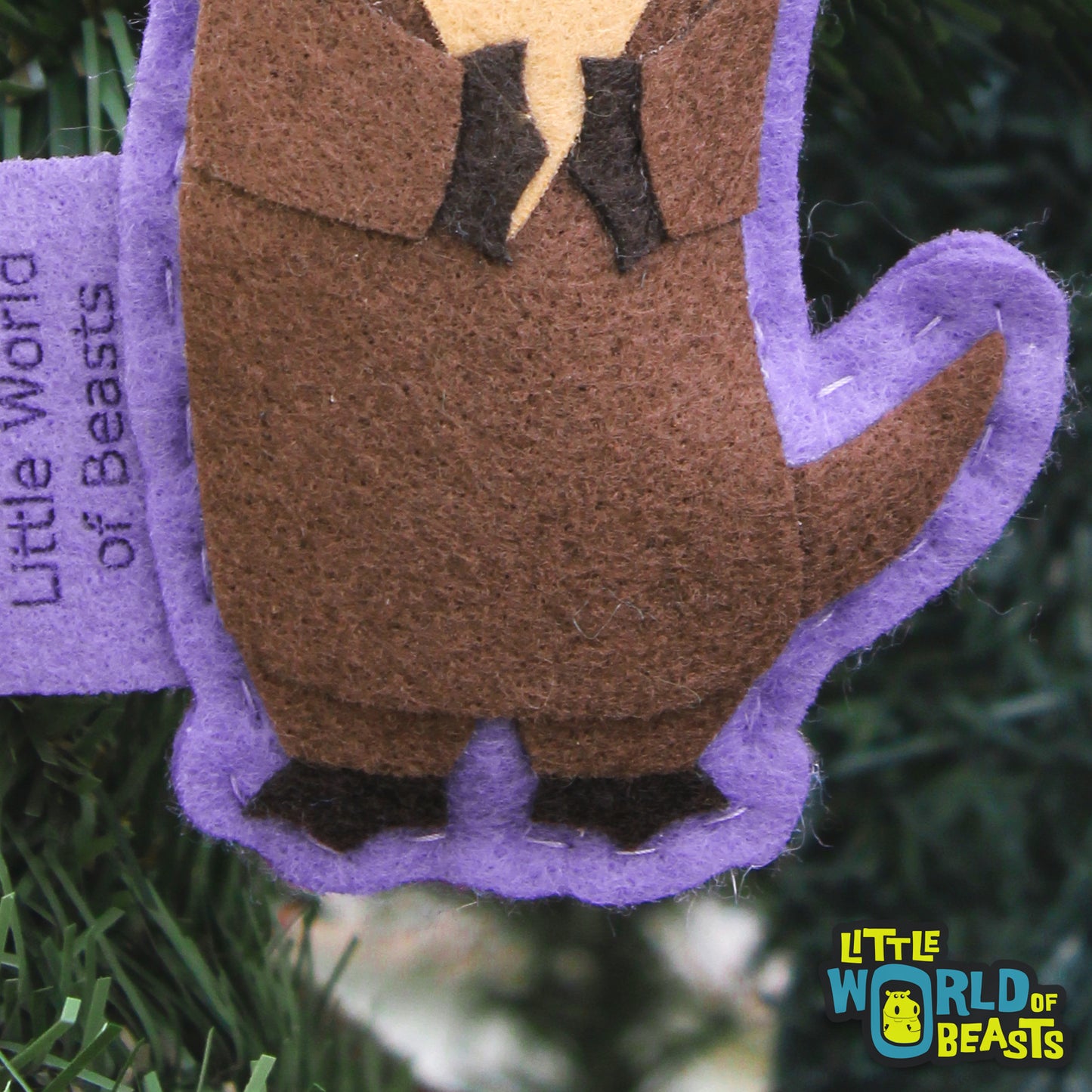 Felt Animal Ornament - River Otter