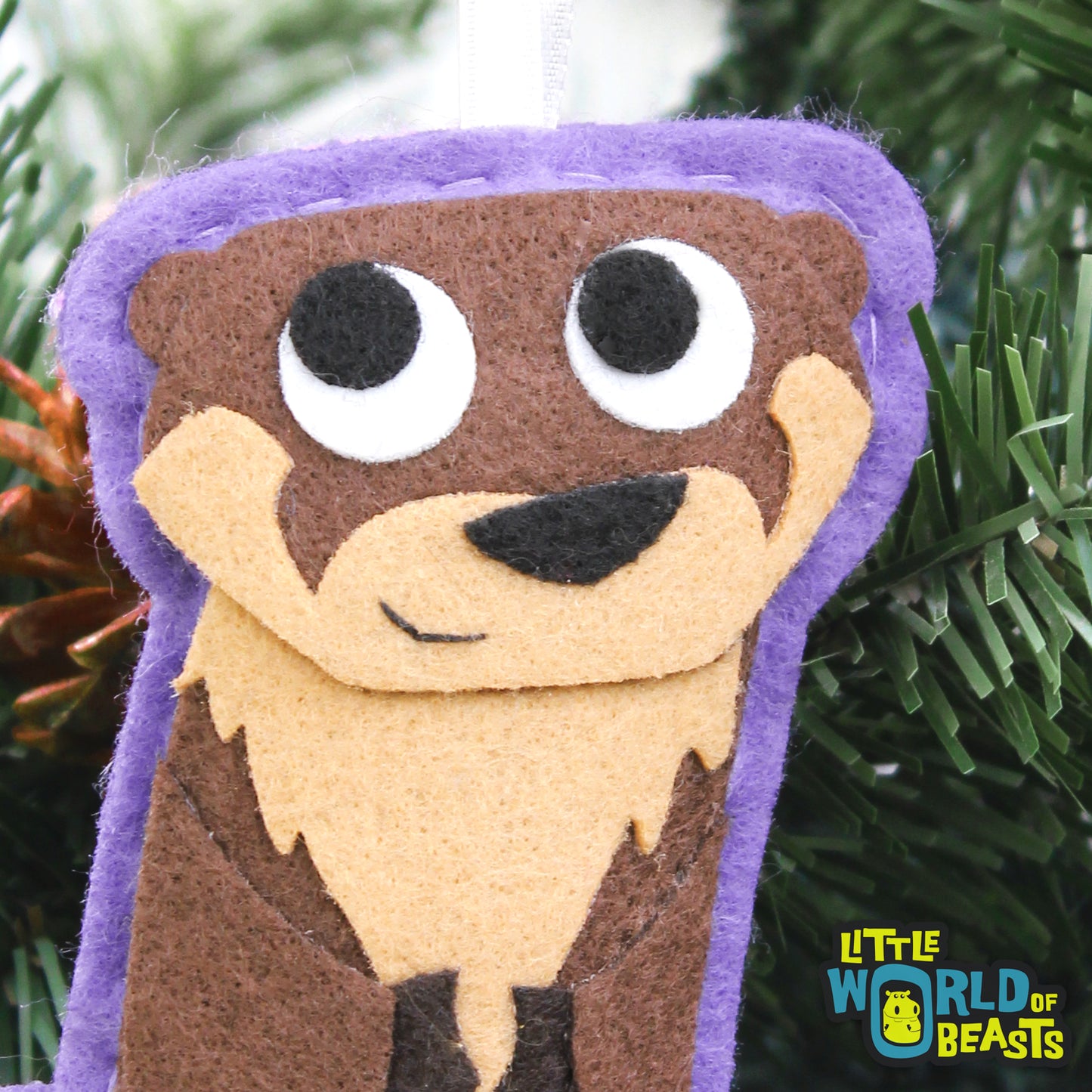 Felt Animal Ornament - River Otter