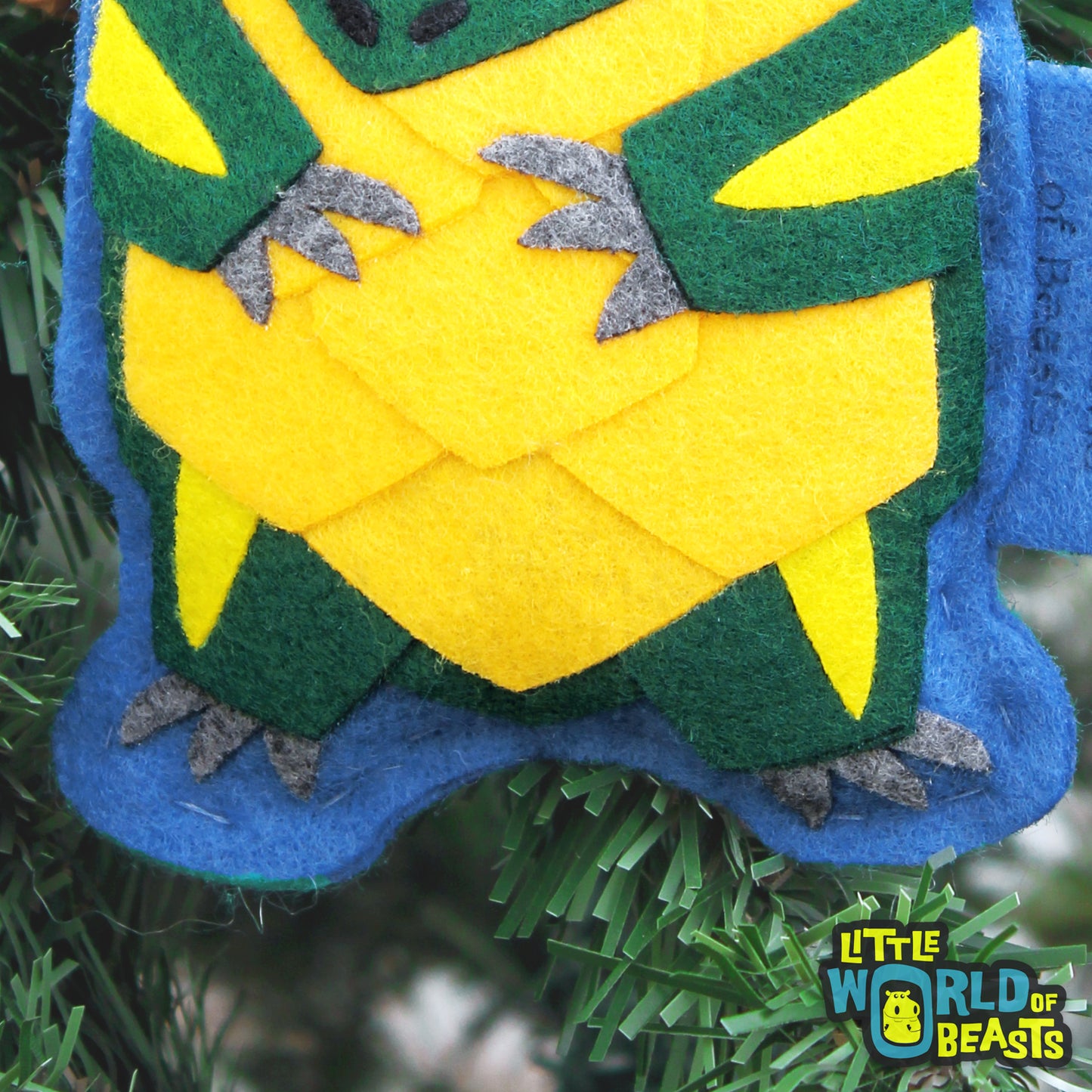 Slider Turtle Felt Ornament