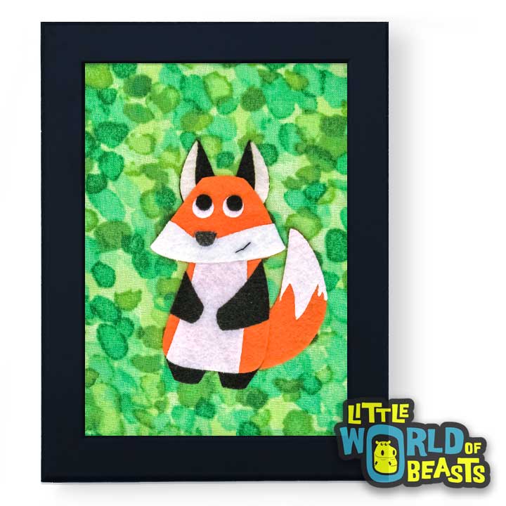 Simon the Fox Woodland Nursery Art - Little World of Beasts