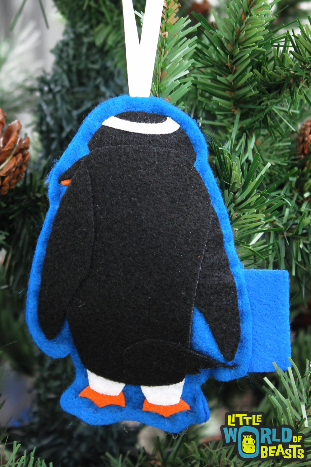 Gentoo Felt Penguin Ornament
