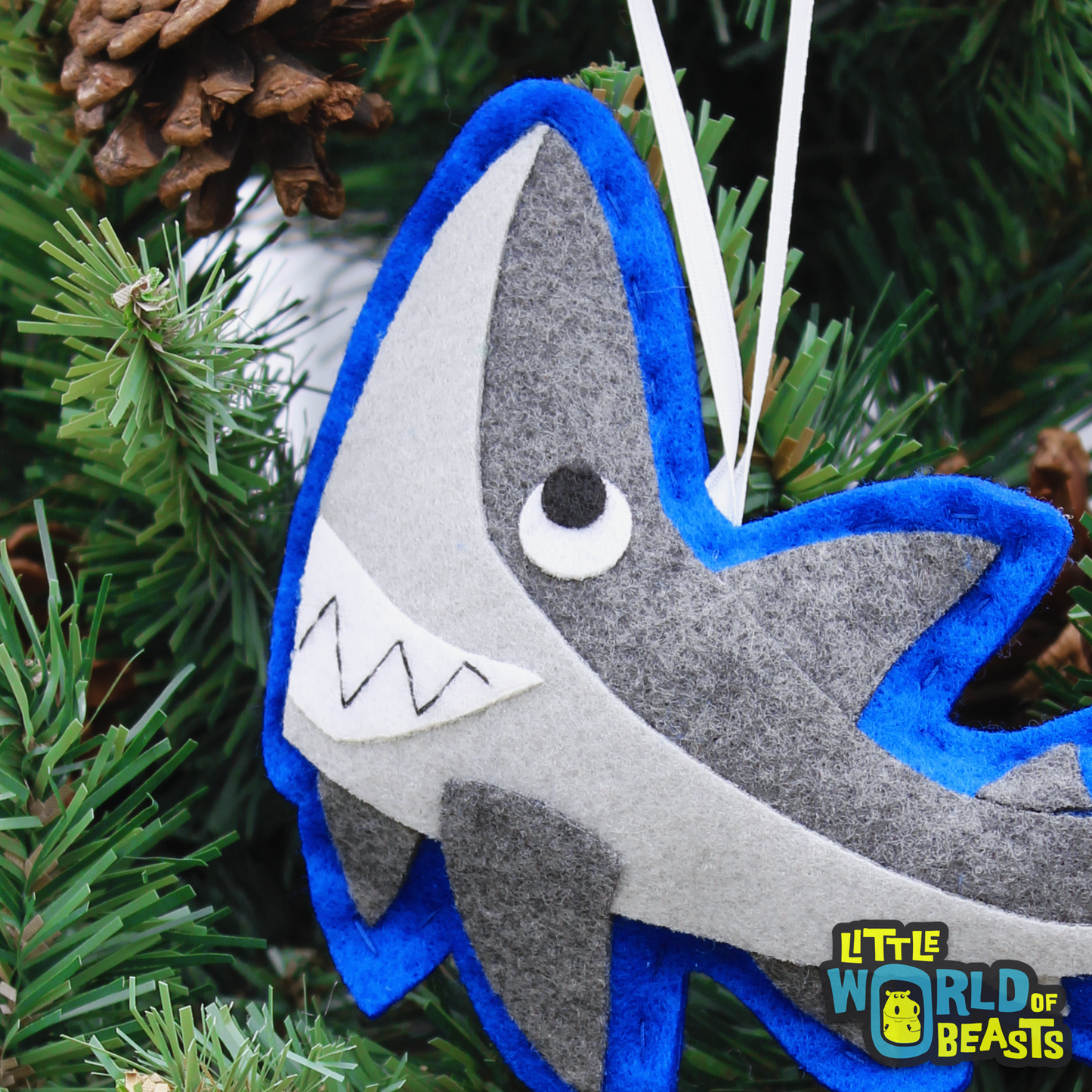 Felt Ornament - Great White Shark