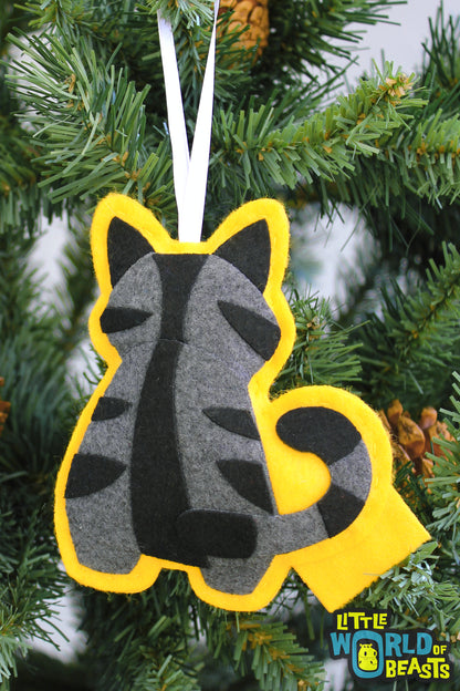 Felt Ornament - Grey Tabby Cat