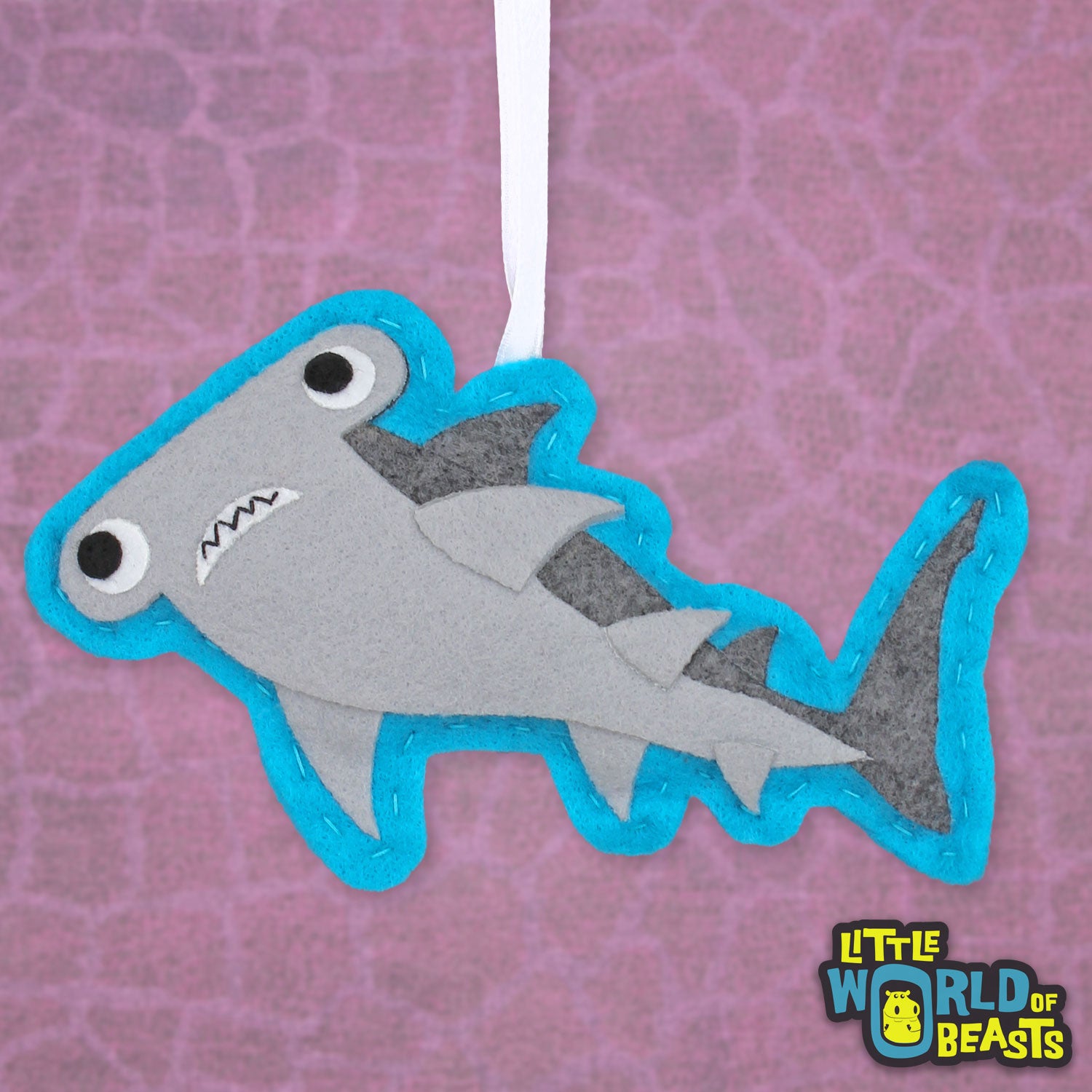 Hammerhead Shark Customizable Felt Ornament