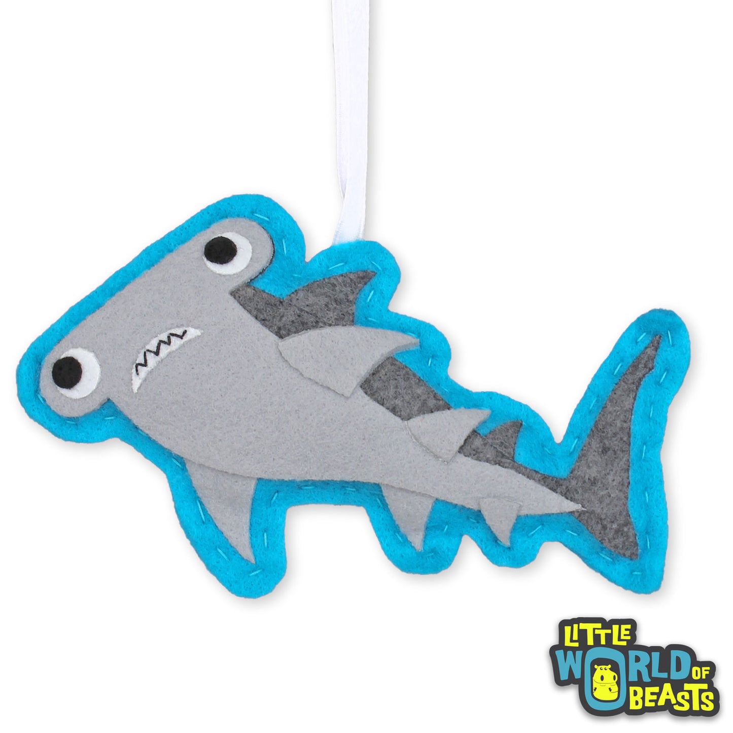 Mabel the Hammerhead Shark - Felt Animal Ornament - Little World of Beasts