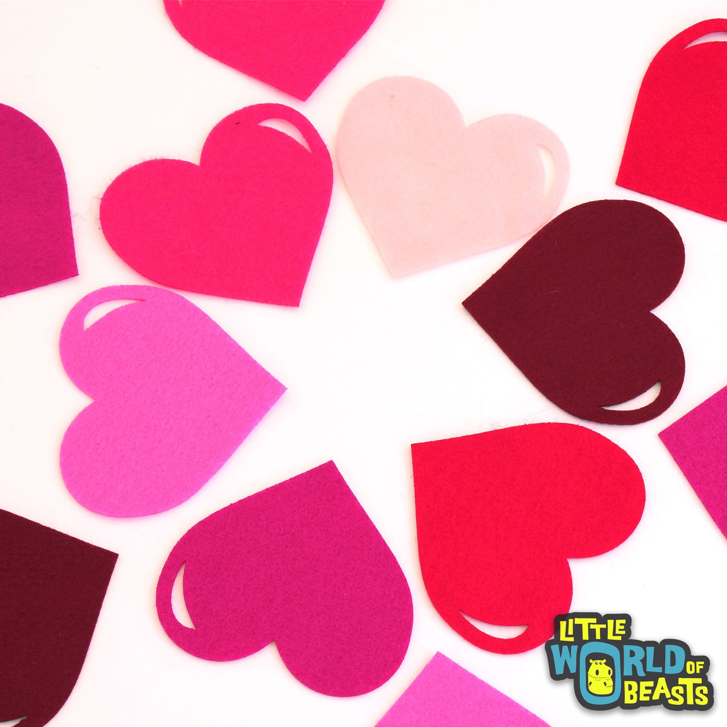 Hearts- Valentine's Day - Pre-cut Felt Shapes