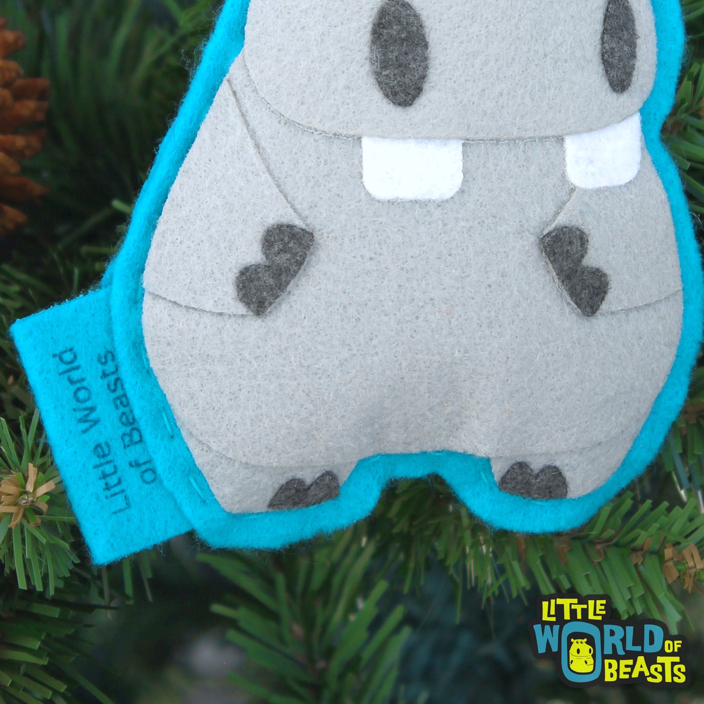 Hippo - Christmas Ornament