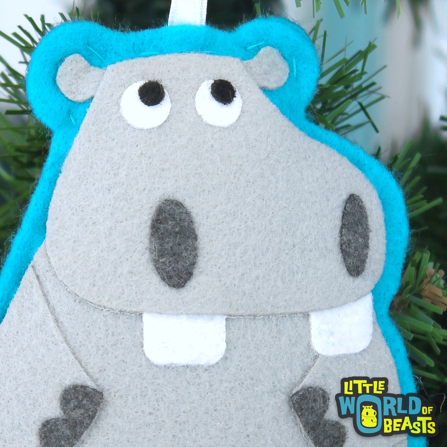 Hippo - Christmas Ornament