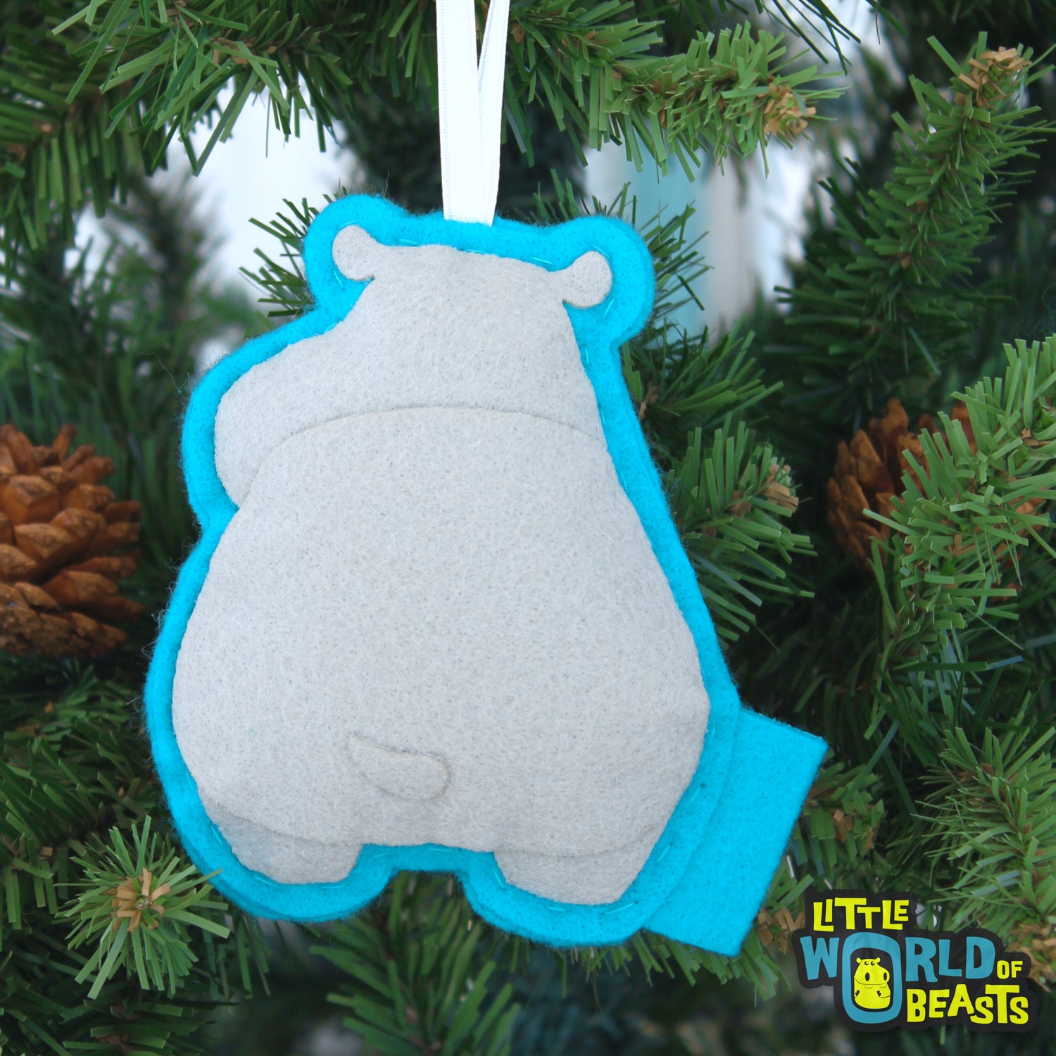Hippo - Christmas Ornament