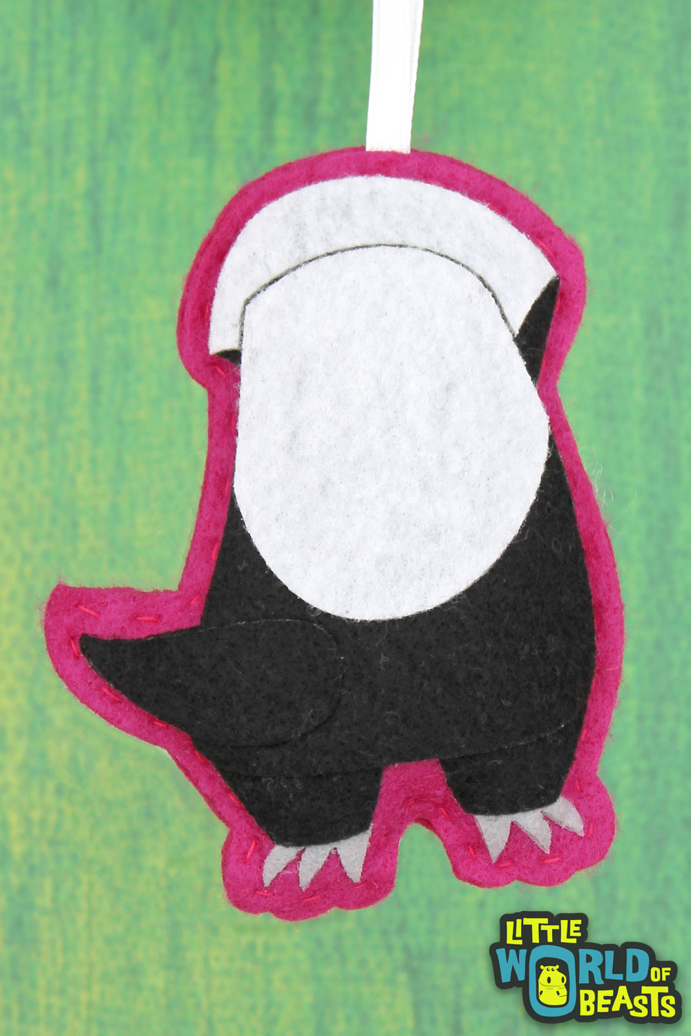 Pumpkin the Honey Badger - Felt Animal Ornament - Little World of Beasts