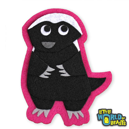 Pumpkin the Honey Badger - Sew on or Iron on Patch - Little World of Beasts