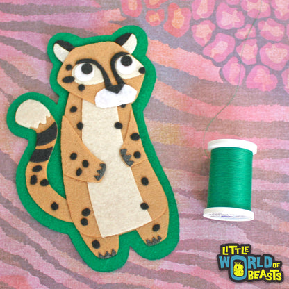 Darby the Cheetah Iron On or Sew On Patch