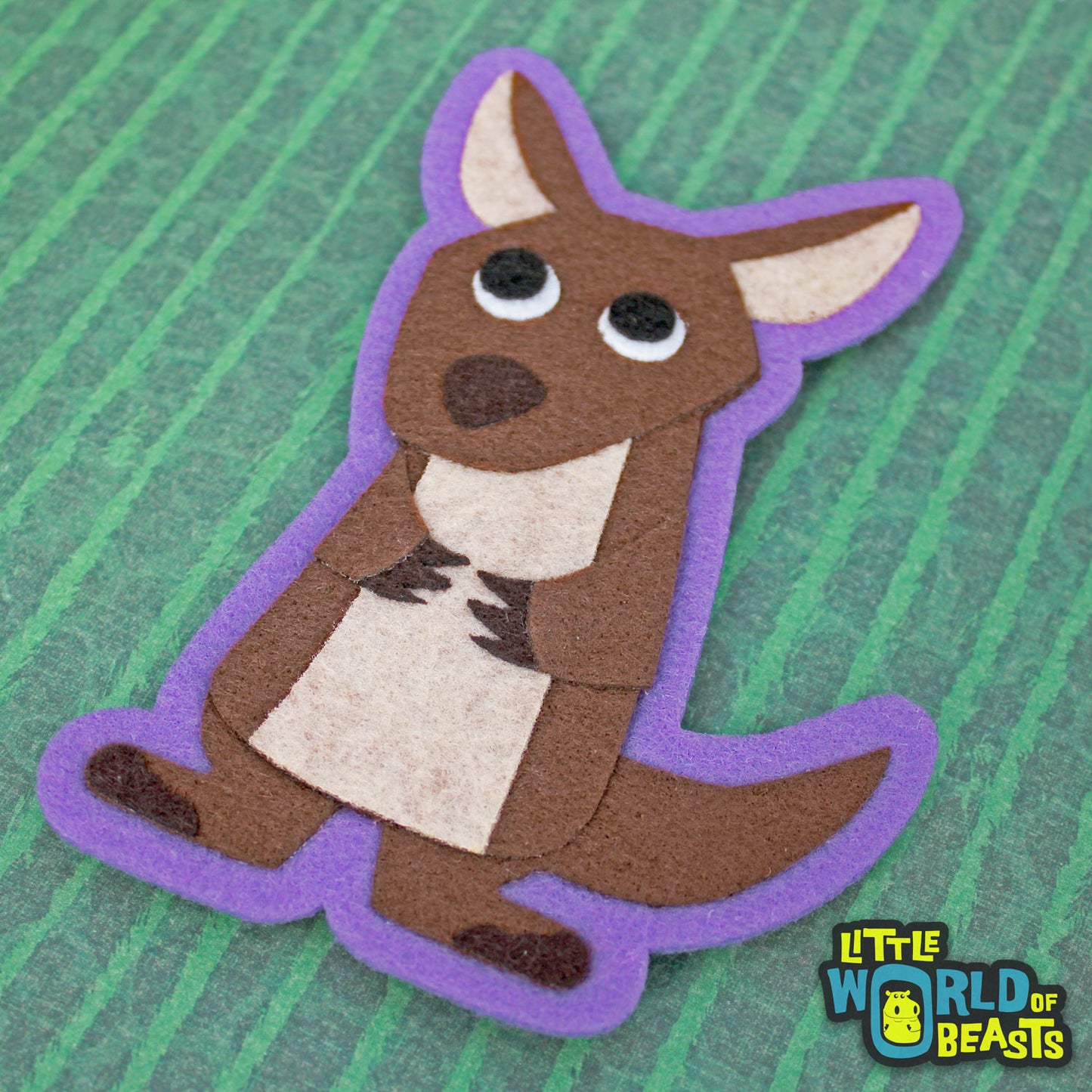 Mildred the Kangaroo - Sew On or Iron On Patch - Australian Animal - Little World of Beasts