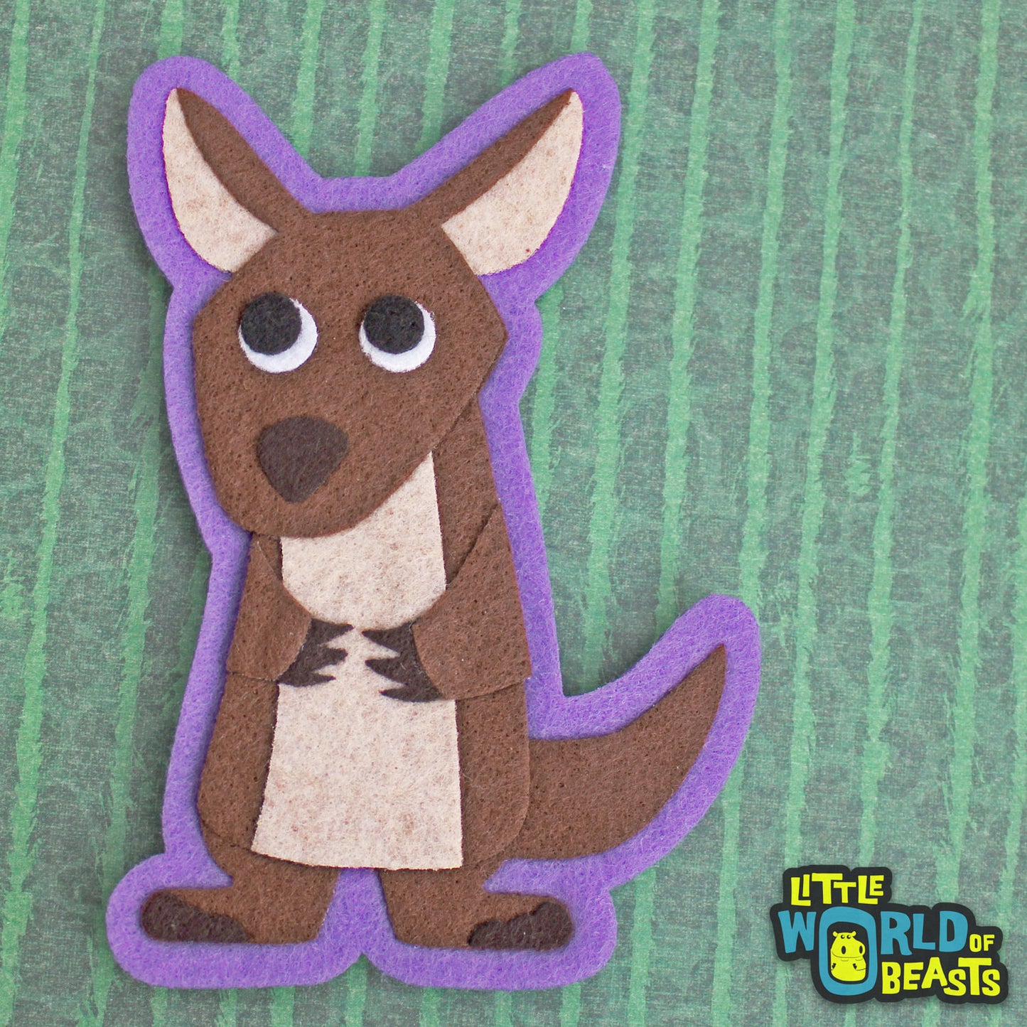 Kangaroo - Felt Animal Applique