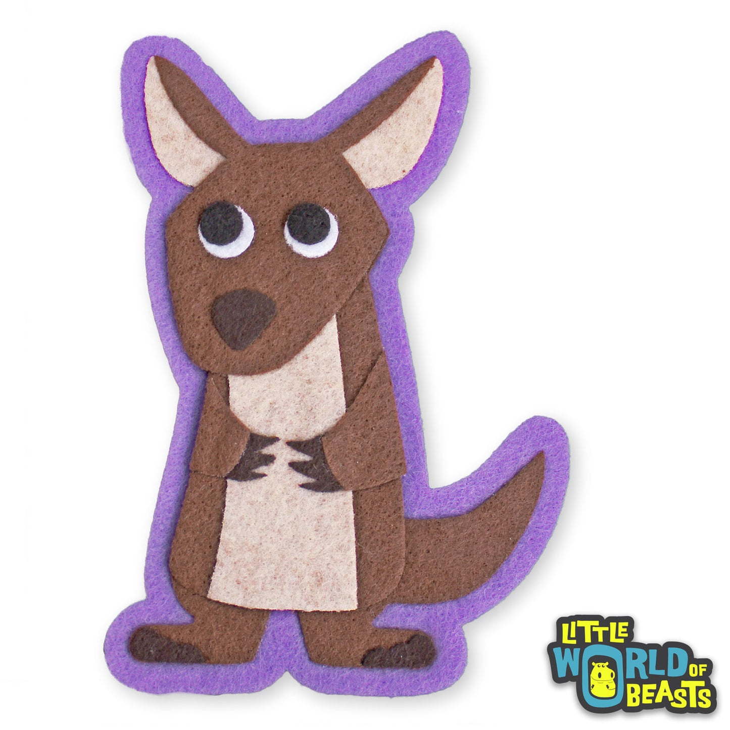 Mildred the Kangaroo - Sew On or Iron On Patch - Australian Animal - Little World of Beasts