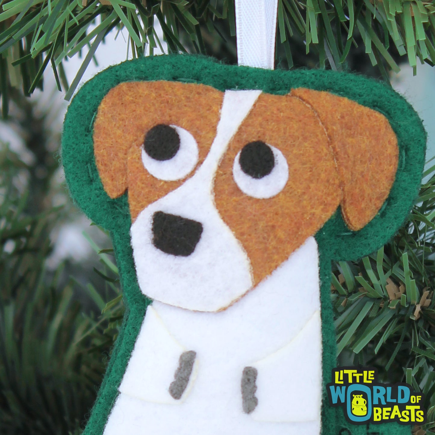 Jack Russell - Felt Dog Ornament