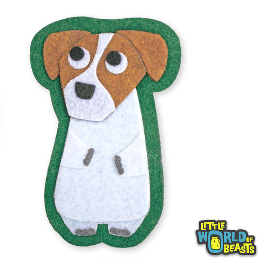 Chip the Jack Russell Felt Dog Patch