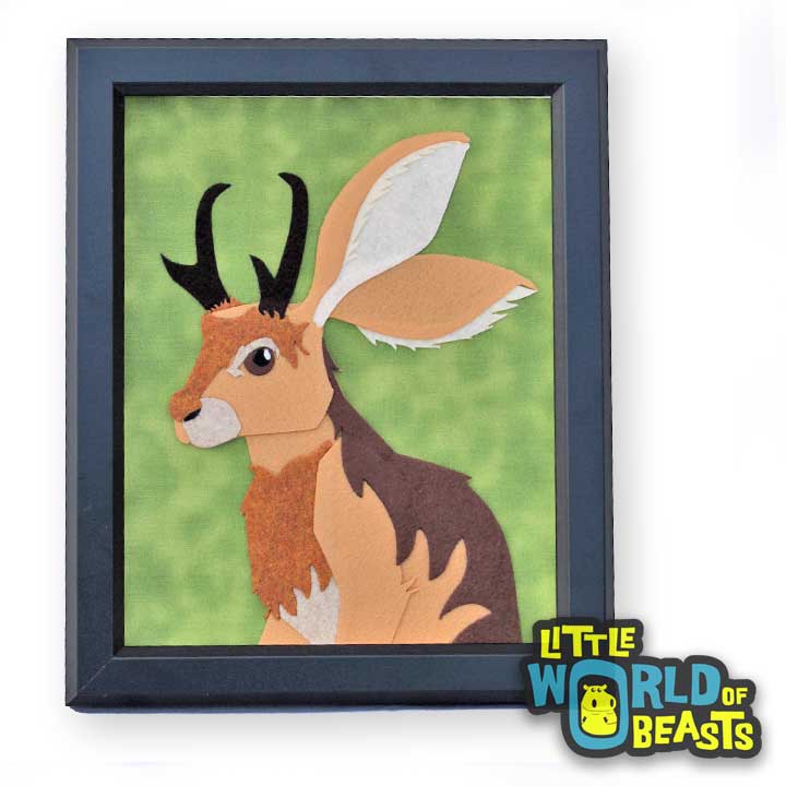 Jackaloppe - Felt Animal Portrait