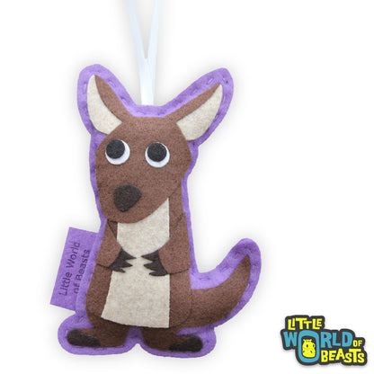 Personalized Kangaroo Christmas Ornament 