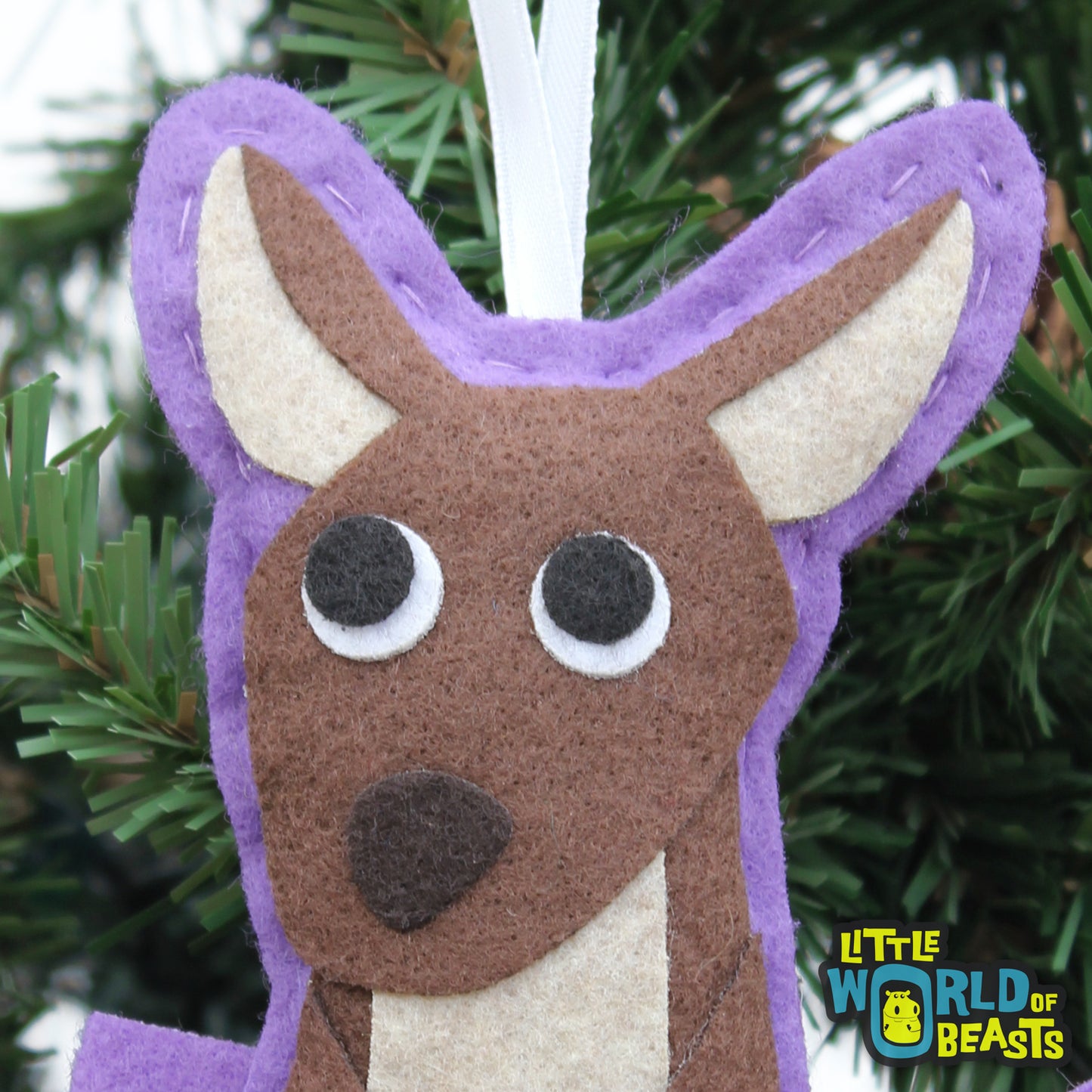 Kangaroo - Felt Animal Ornament