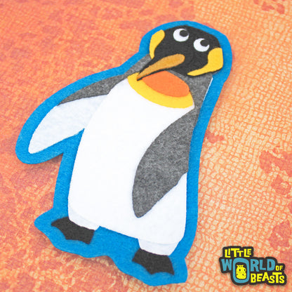 King Penguin - Handmade Felt Patch