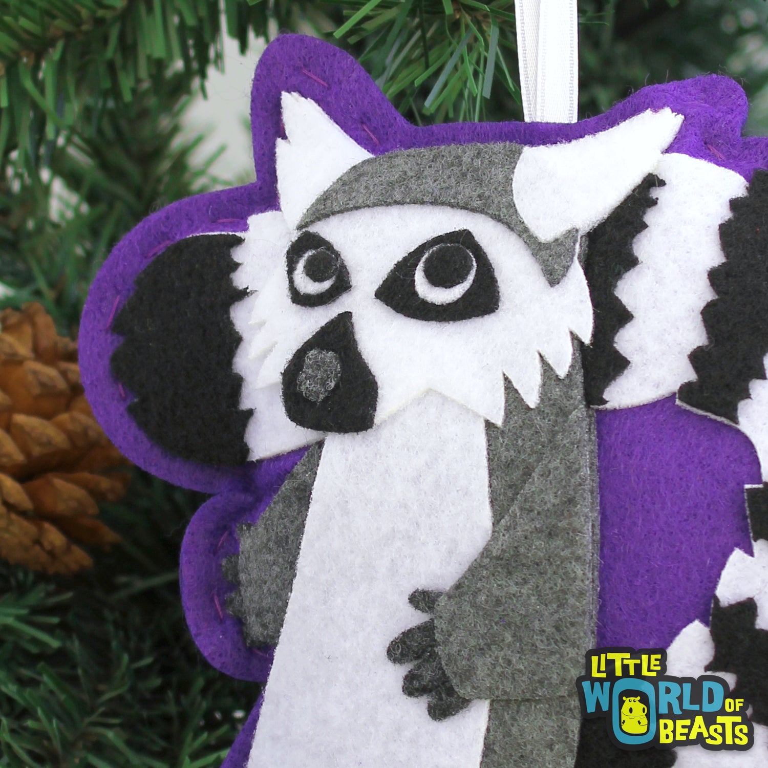 Ring Tailed Lemur Christmas Ornament