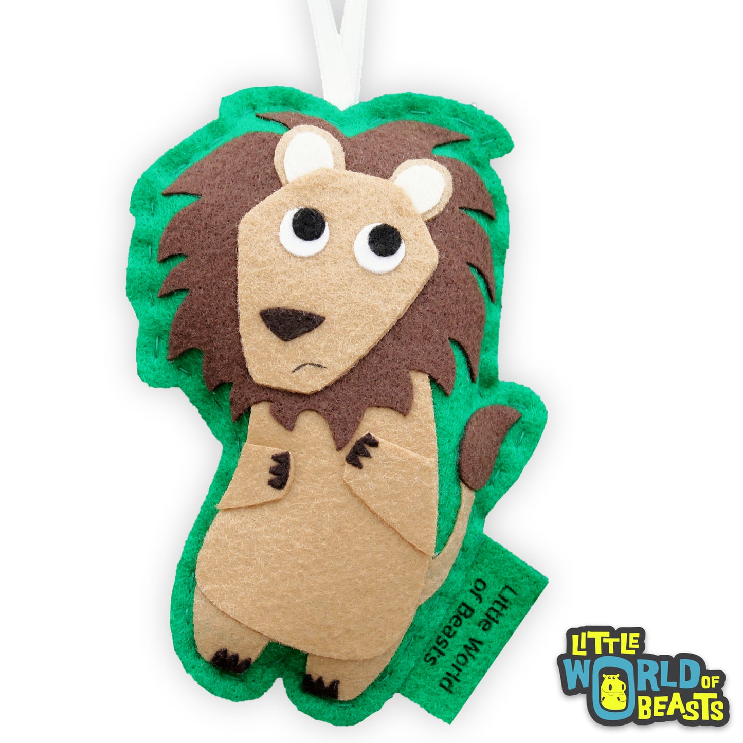 Lion Felt Animal Ornament