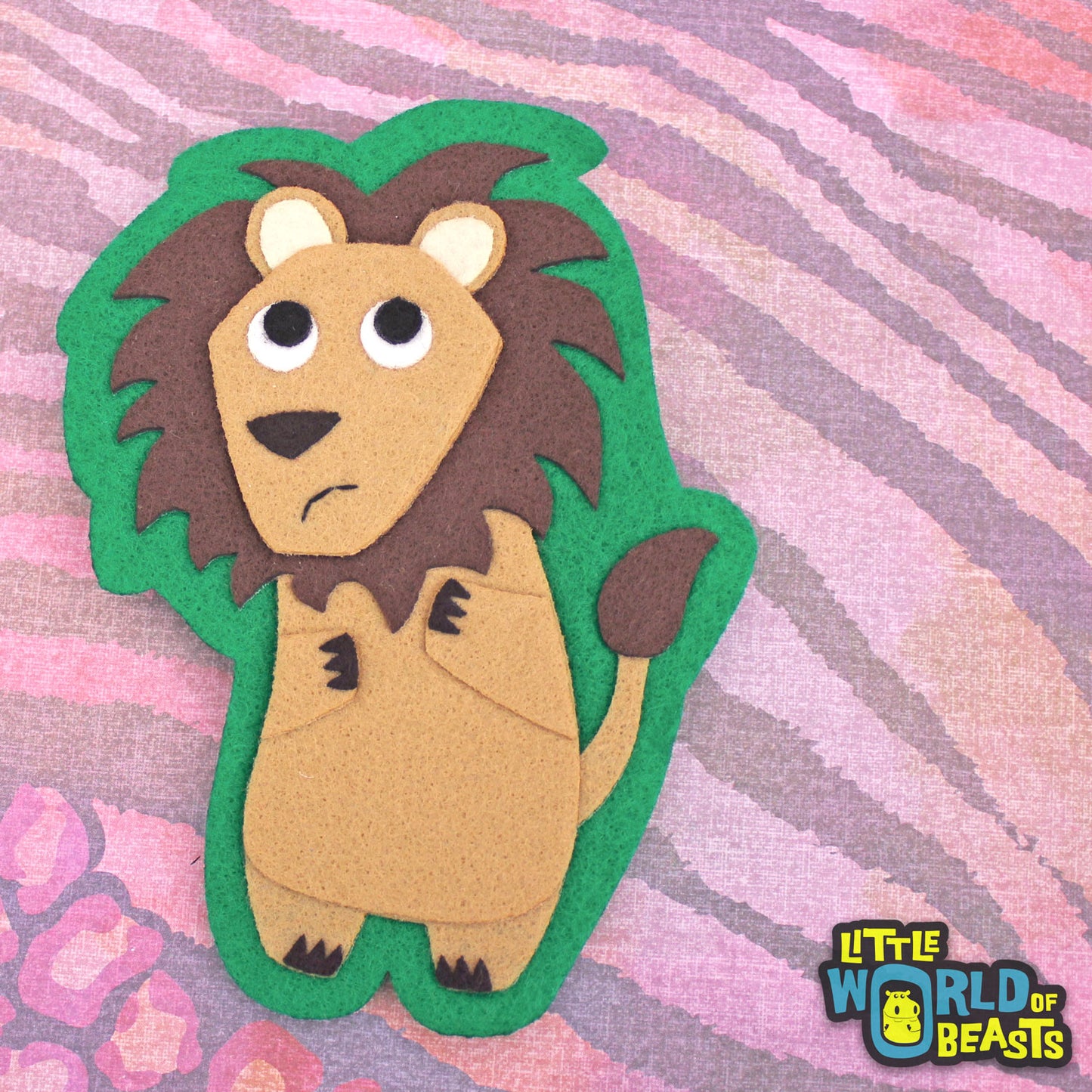 Felt Animal Patch - Lion