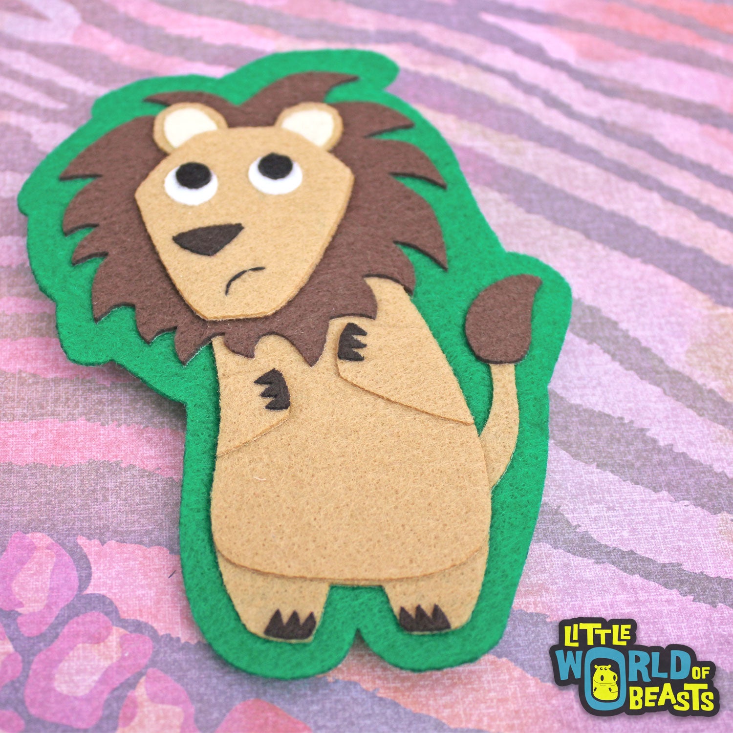 Lion Patch - Sew On or Iron On Applique 