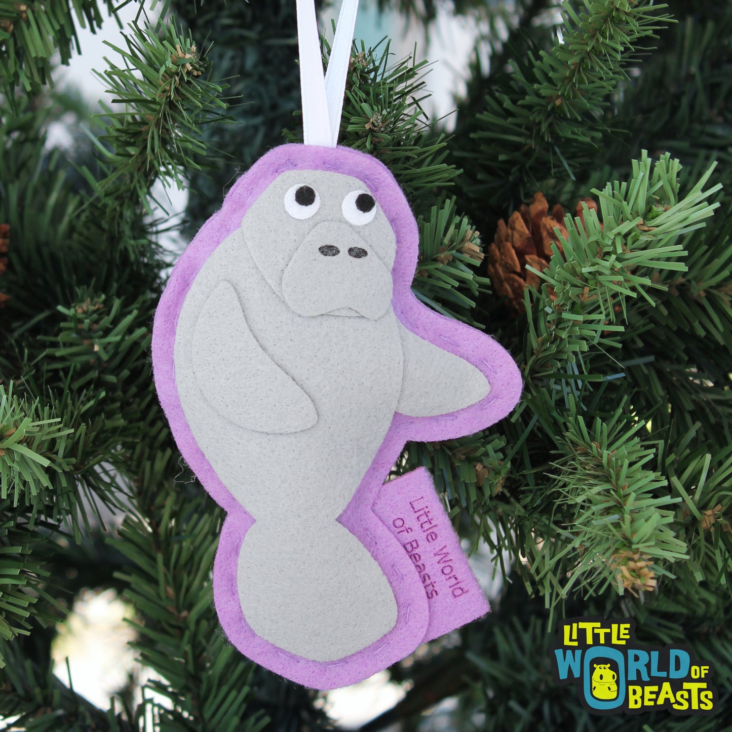 Mantee Christmas Ornament- Little World of Beasts