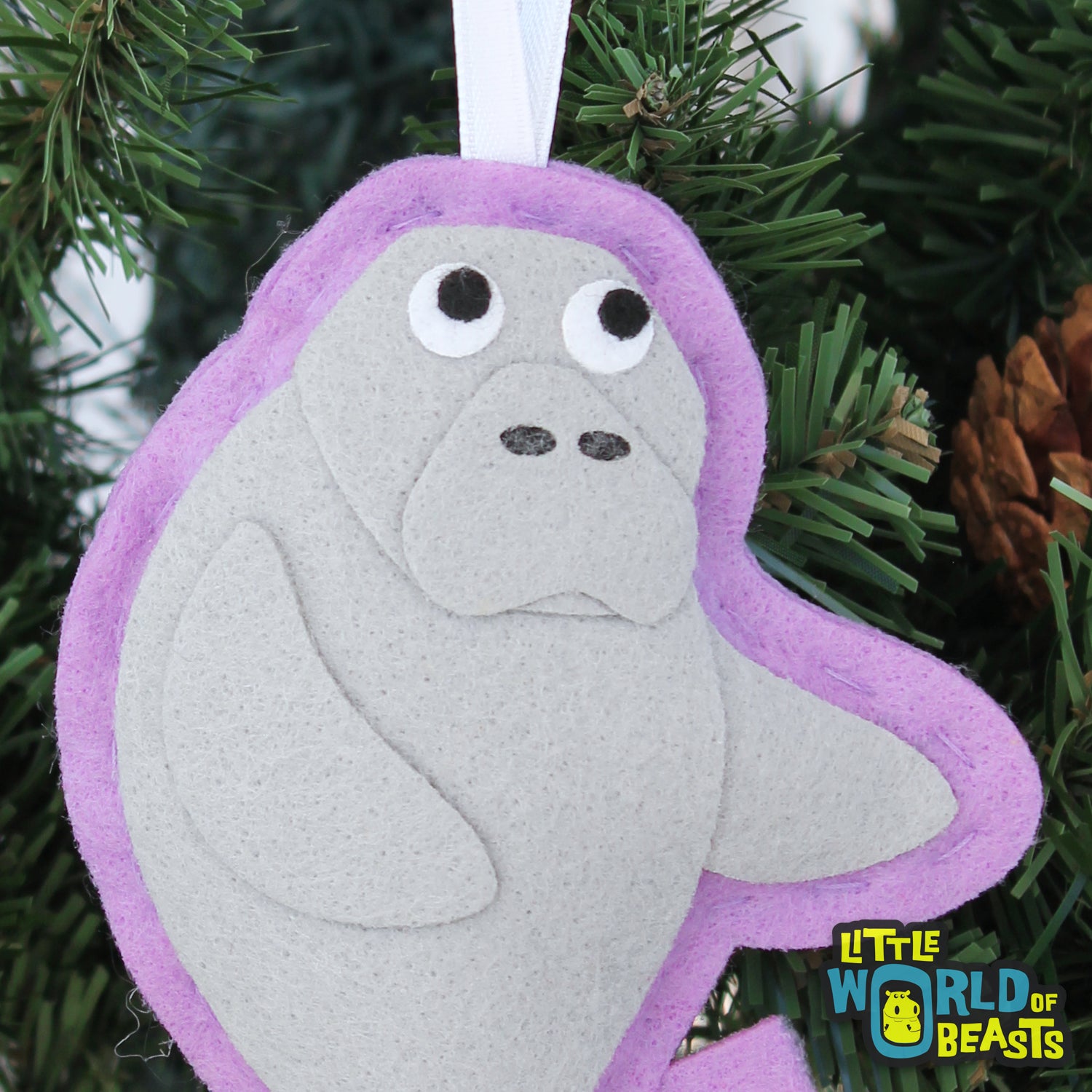Mantee Christmas Ornament- Little World of Beasts