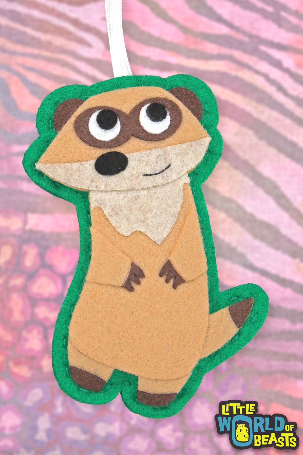 Meerkat Ornament With Customizable Back