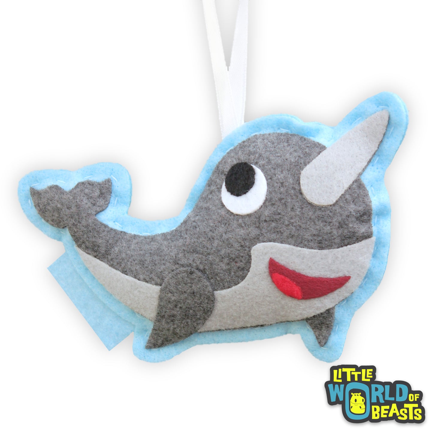 Narwhal Felt Ornament