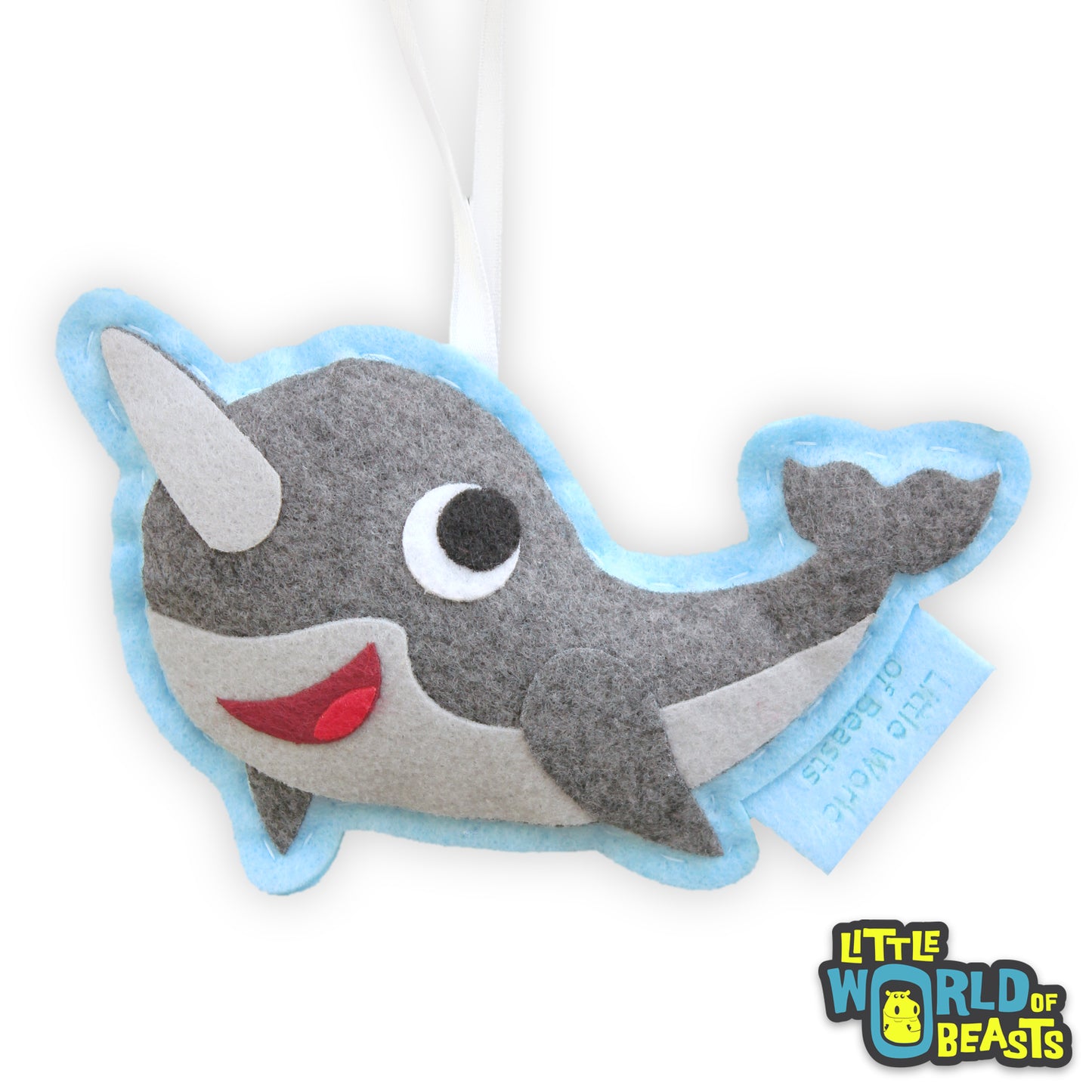 Narwhal Felt Ornament