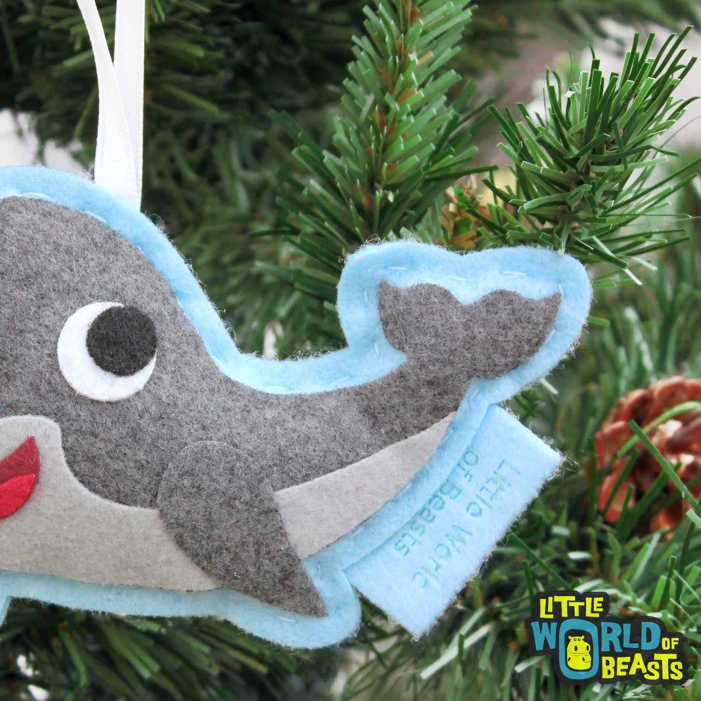 Felt Ornament - Narwhal