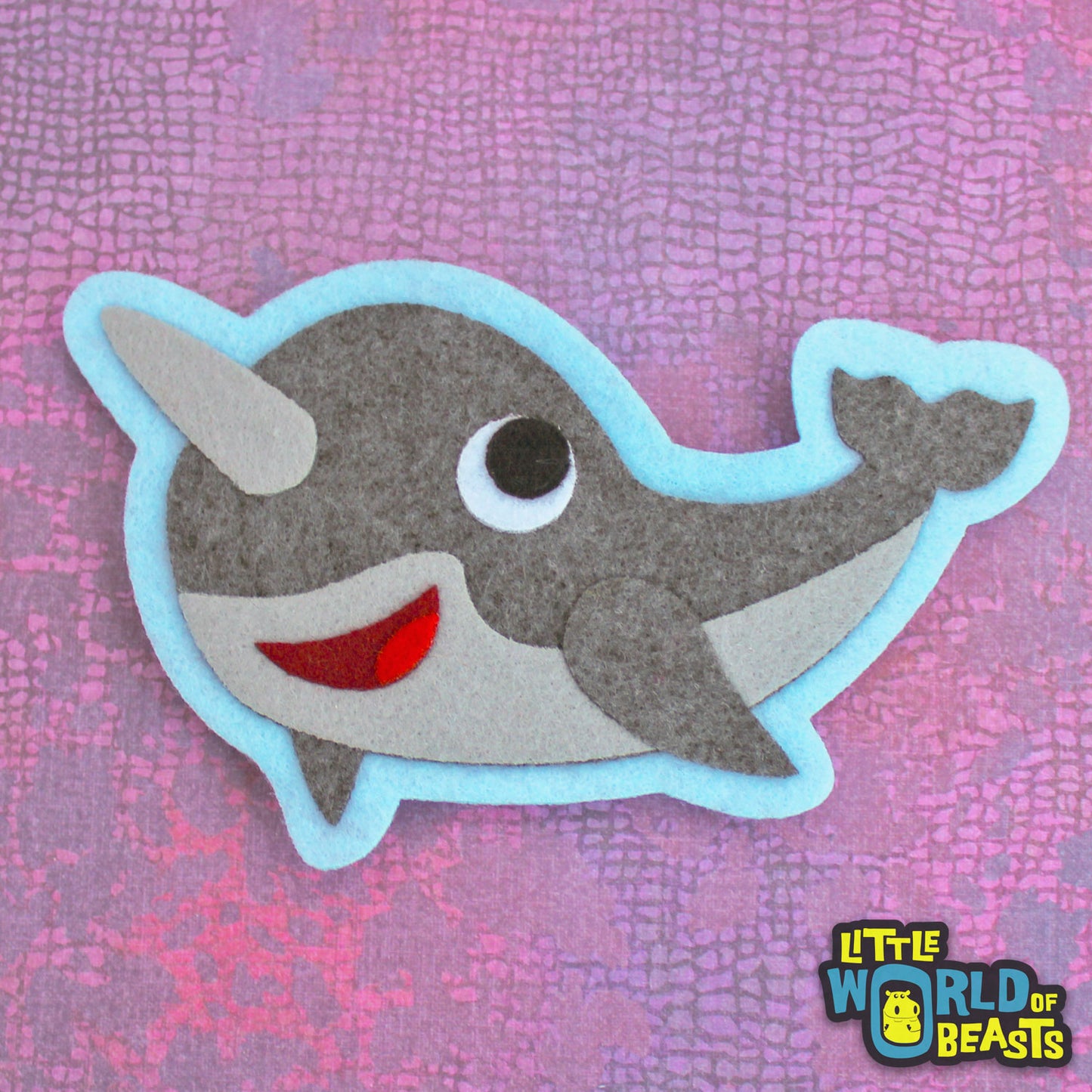Narwhal Felt Patch