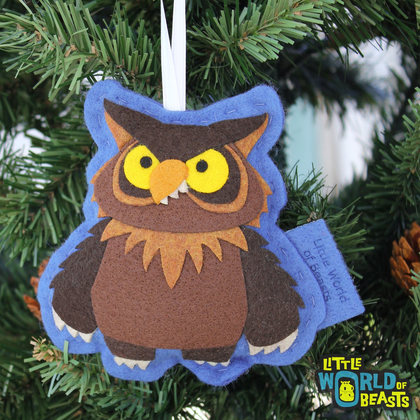 Owlbear -Felt Monster Ornament