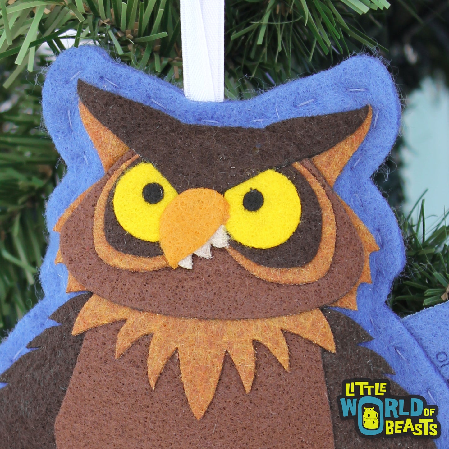 Owlbear -Felt Monster Ornament