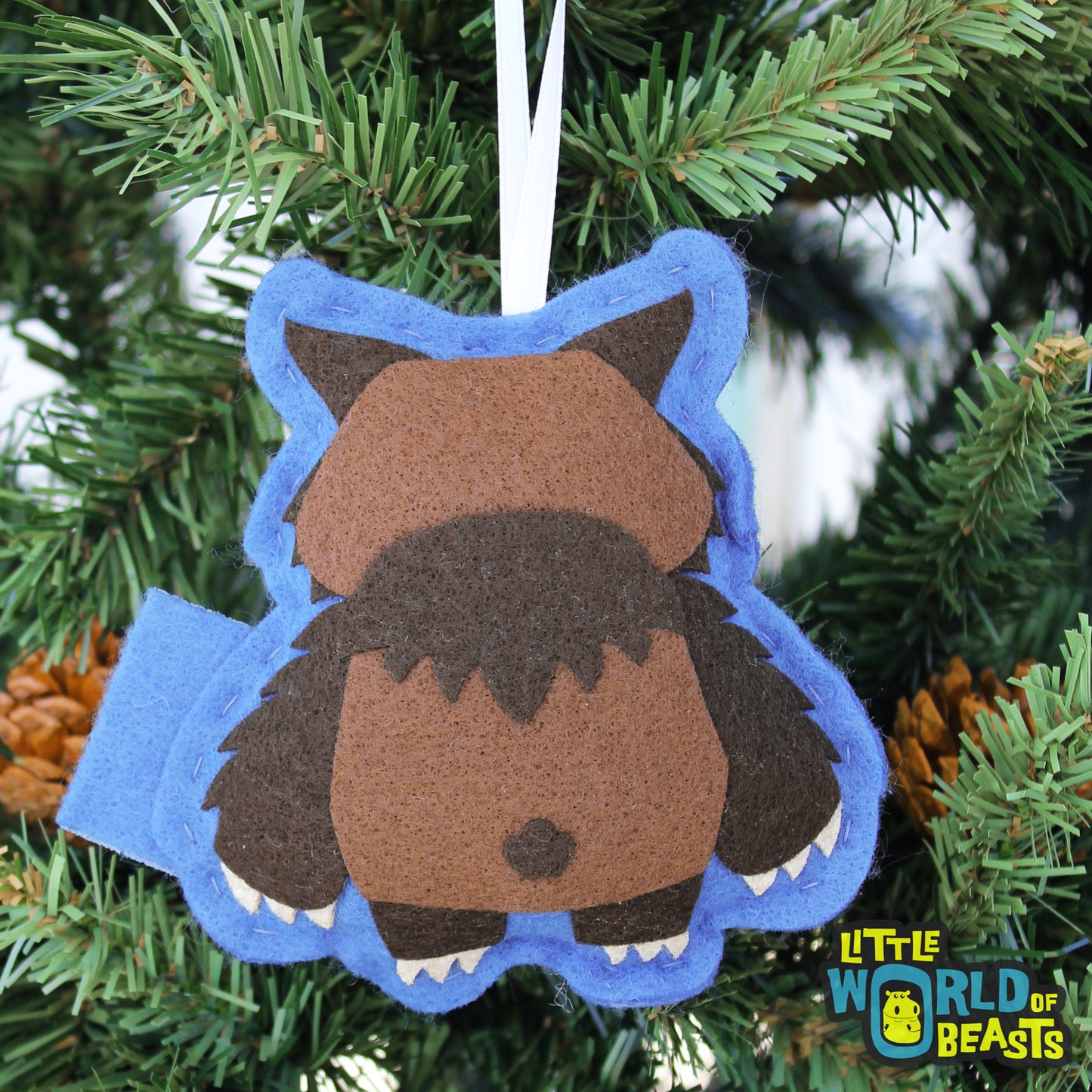 Owlbear -Felt Monster Ornament