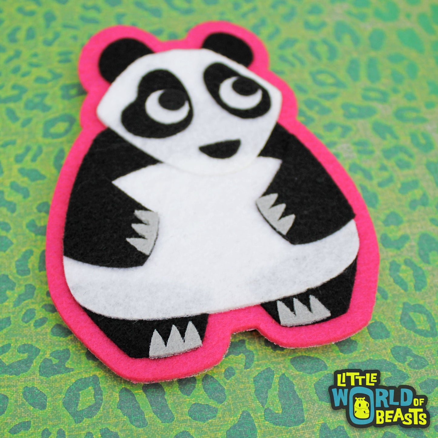 Laurence the Panda Patch - Iron On or Sew On