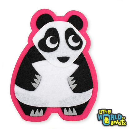 Laurence the Panda Patch - Iron On or Sew On - Little World of Beasts