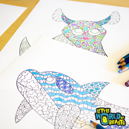 animal design coloring pages