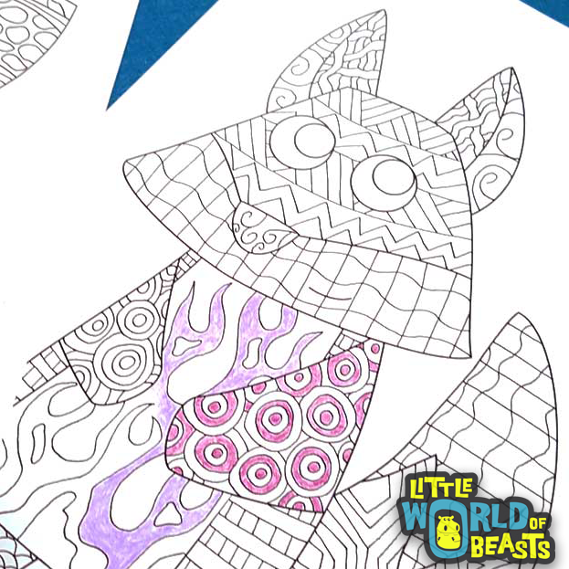 Little World of Beasts - Woodland Animal Coloring Pages - Patterns