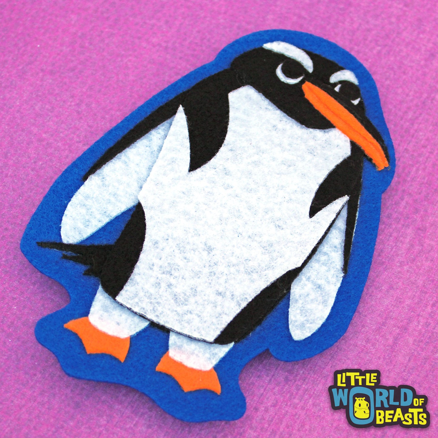 Trousers the Gentoo Penguin - Felt Animal Patch