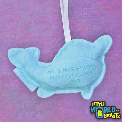Personalized Ornament Example - Little World of Beasts