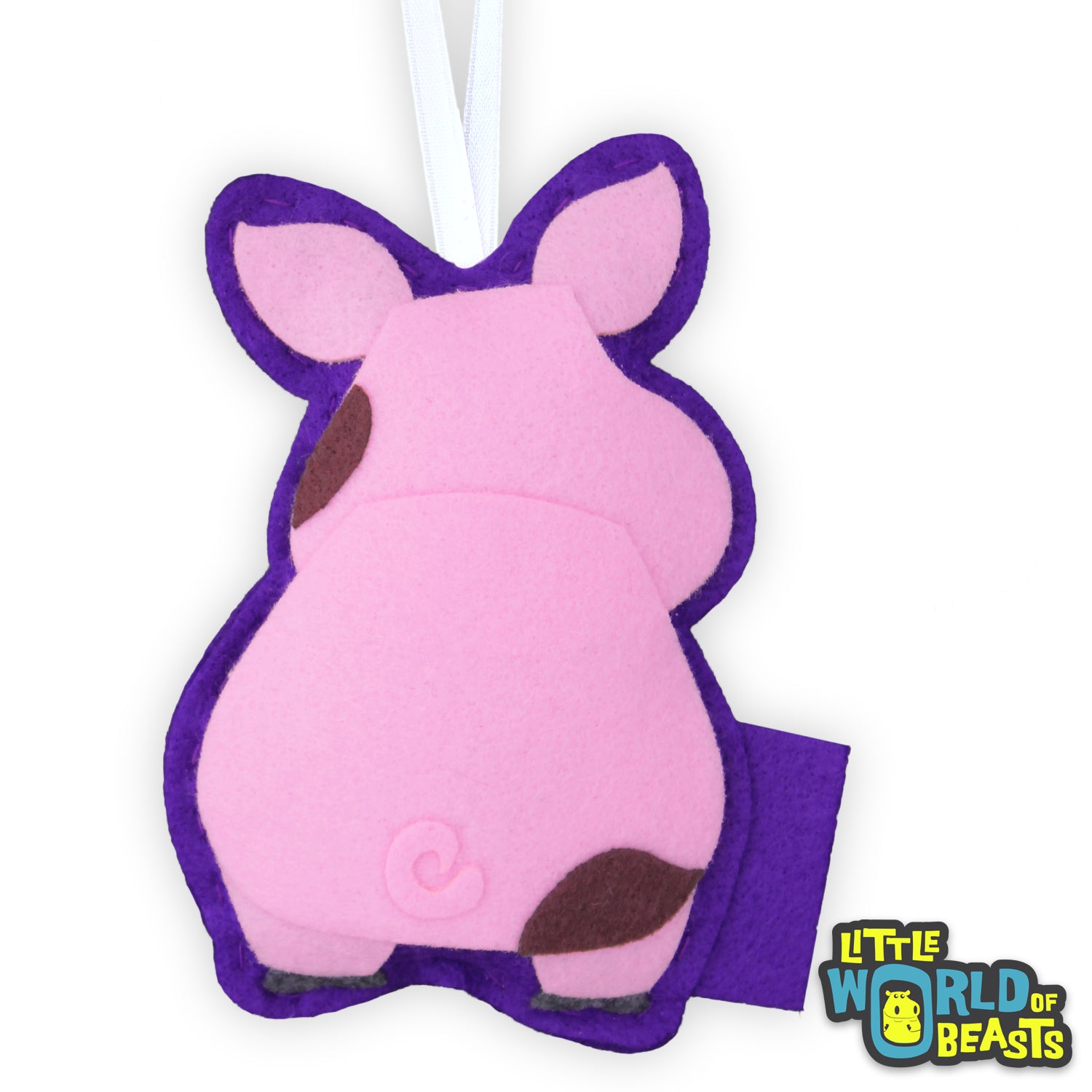 Pig - Felt Animal Ornament